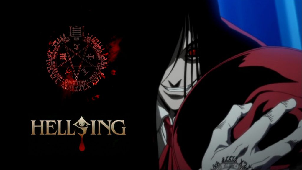 anime de vampiro e terror Hellsing