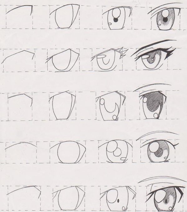 desenhos manga - Pesquisa Google  Olhos desenho, Olhos mangá, Esboços de  olhos