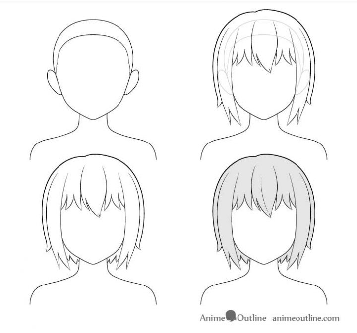 Como Desenhar Cabelo de Anime PASSO A PASSO