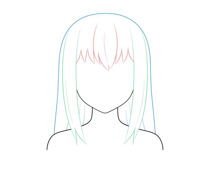 Como Desenhar Cabelo De Anime Feminino