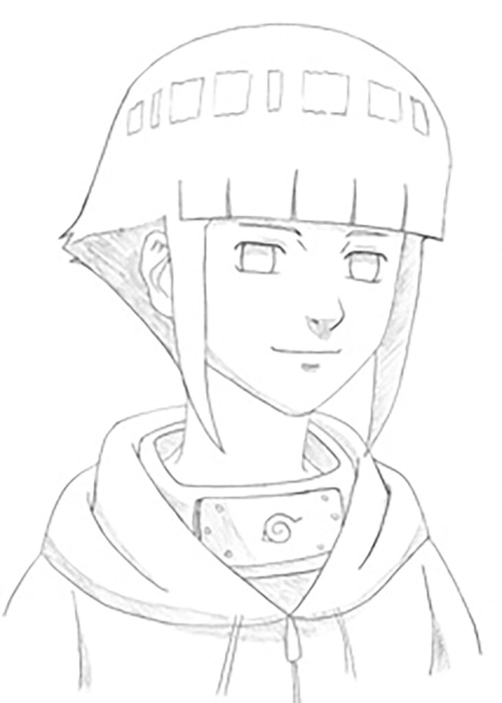 COMO DESENHAR A HINATA HYUGA (Naruto) passo a passo fácil 