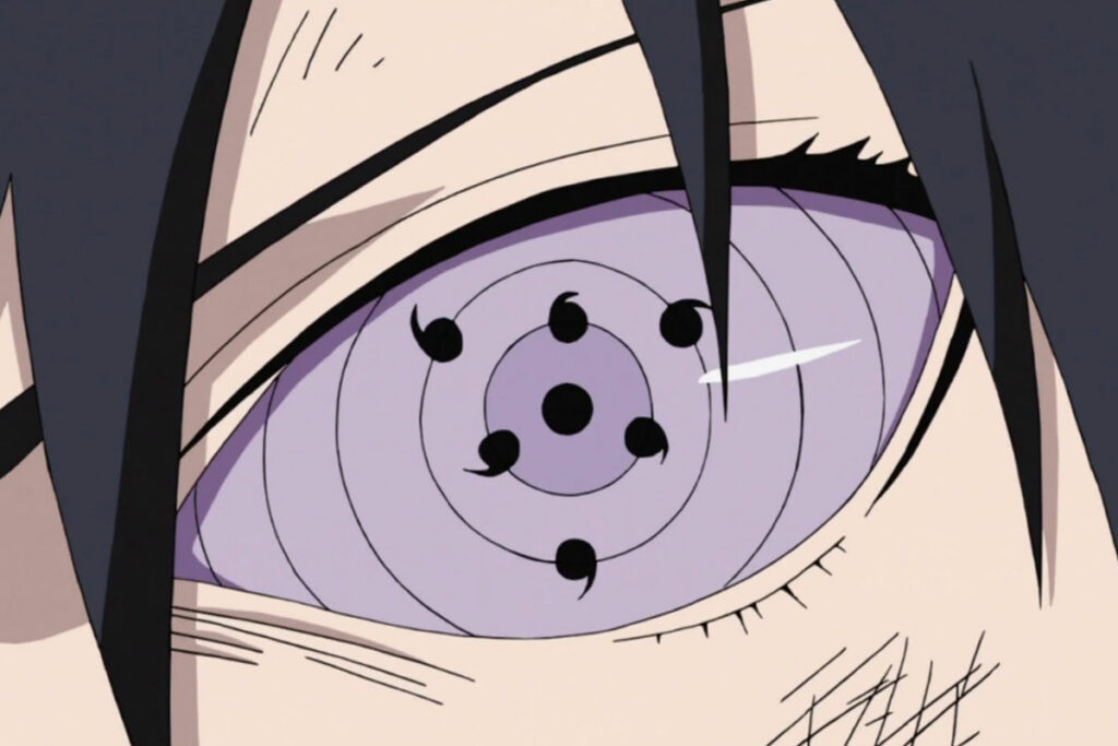 Rinnegan no olho do Sasuke