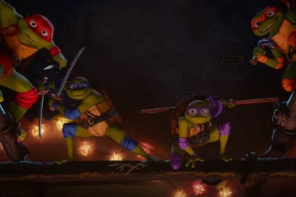 Cena destacada do trailer de As Tartarugas Ninja: Caos Mutante