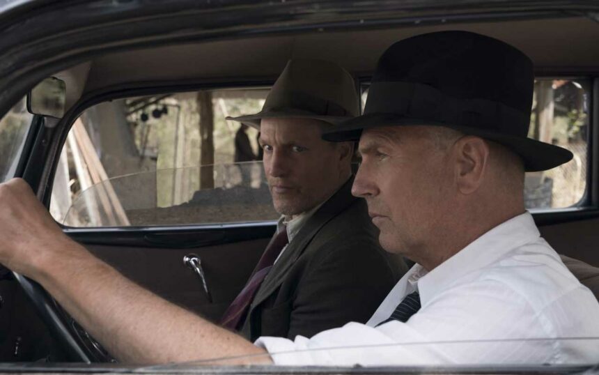 Kevin Costner e Woody Harrelson em Estrada Sem Lei (2019)